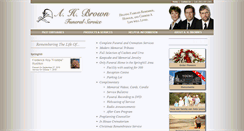 Desktop Screenshot of brownsfuneralhome.com
