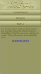 Mobile Screenshot of brownsfuneralhome.com