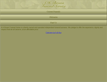 Tablet Screenshot of brownsfuneralhome.com